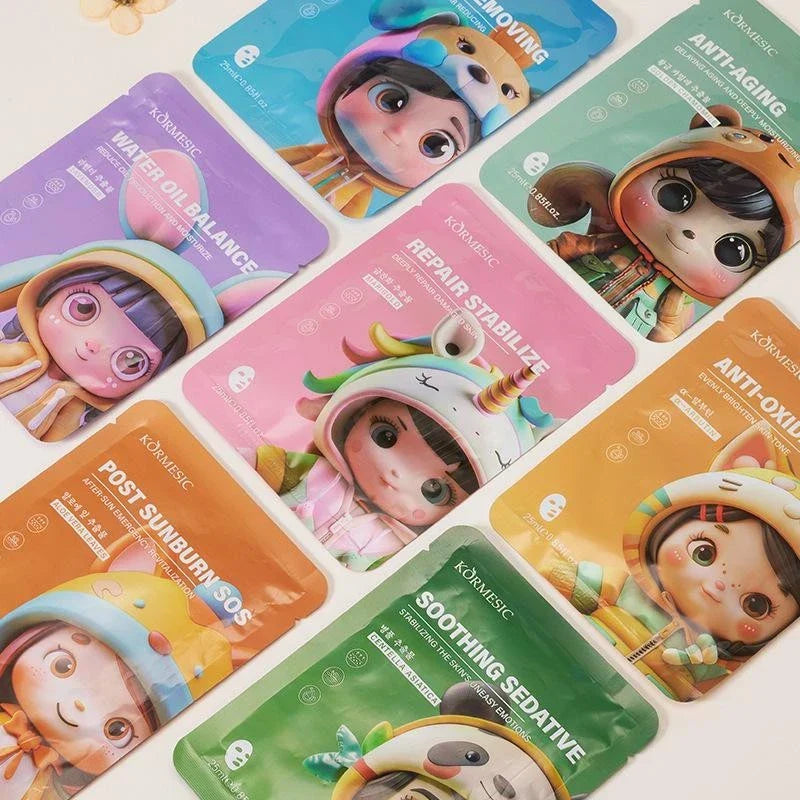 KORMESIC Cartoon Design Style Deep Moisturizing Brightening Facial Mask