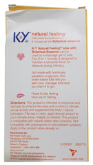 KY Natural Feeling Water Based Personal Lubricant &amp; Massage Gel 50ml