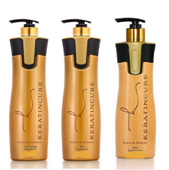 Keratin Cure Gold and Honey Bio Treatment 3 Piece Kit