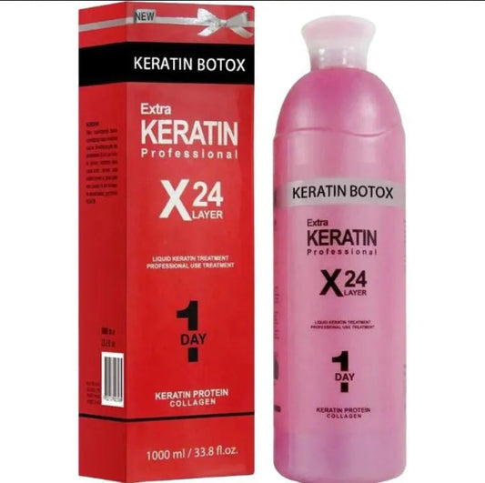 Keratin Botox Professional X24 Layer with Collagen, 1000ml.