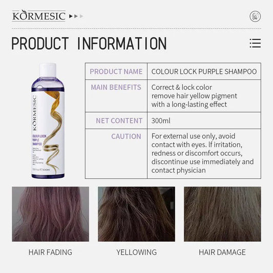 Kormesic Hair Color Correct & Lock Shampoo - 300ml