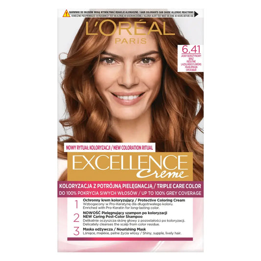 L'Oreal Excellence Creme Natural Hazelnut Brown 6.41