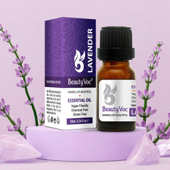 BeautyVoc Pure Lavender Oil 10 ml | For Skin, Hair & Aromatherapy
