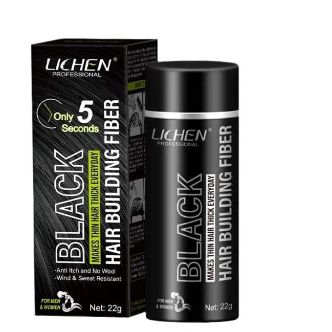 Lichen Hair Building Fibers (Black)