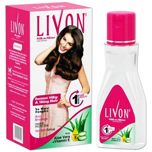 Livon Silk N Shine Hair Serum with Aloe Vera & Vitamin E