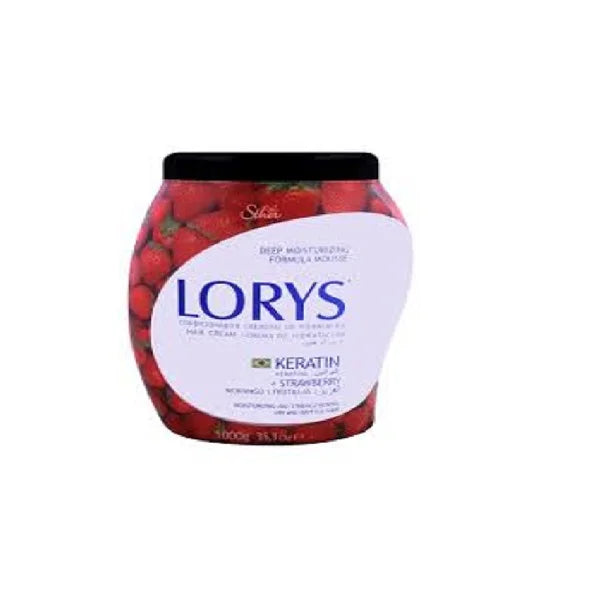 Lorys Keratin + Strawberry Hair Cream, For Dry &amp; Brittle Hair, 1000g