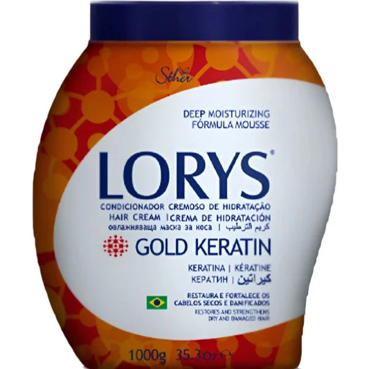 Lorys Gold Keratin Deep Moisturizing Hair Cream 1 KG