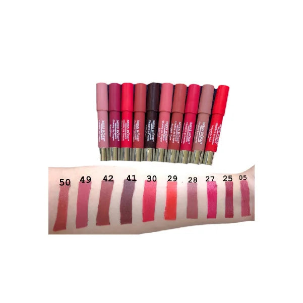 MISS ROSE Matte Lip Batom Crayon