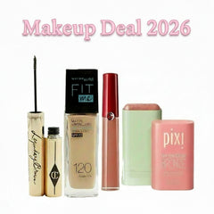 Manmohni-Store makeup deal with various products on a gradient background