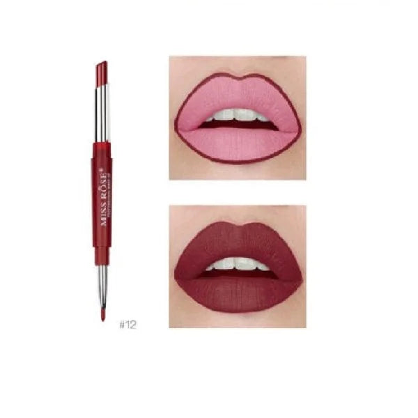 Miss Rose 2 In 1 Lipstick Red Collection - Deep Raspberry