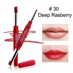 Miss Rose 2 In 1 Lipstick Red Collection - Deep Raspberry