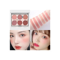 Miss Rose 6 Color Blush Palette