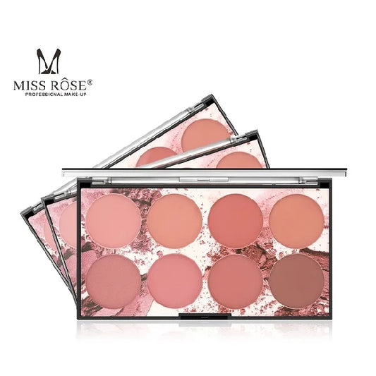 Miss Rose 8 color blush palette