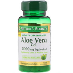 Nature’s Bounty Aloe Vera Gel 5,000mg (100 Rapid Release Softgels)