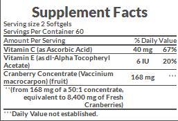 Nature's Bounty Cranberry 4,200 mg 120 Rapid Release Softgels
