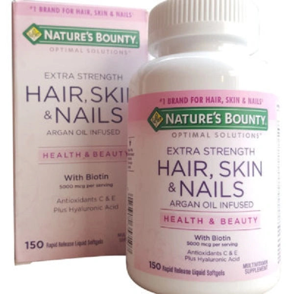 Nature’s Bounty Extra Strenght Hair, Skin &amp; Nails with Biotin 150 Softgels