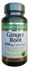 Nature’s Bounty Ginger Root 550mg 100 Capsules