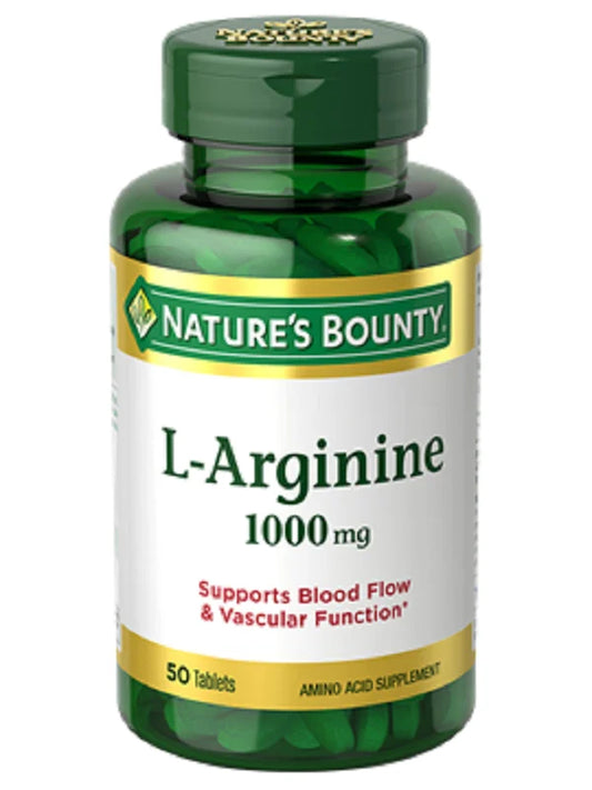 Nature’s Bounty L-Arginine 1,000mg 50 Tablets