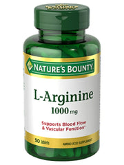 Nature’s Bounty L-Arginine 1,000mg 50 Tablets