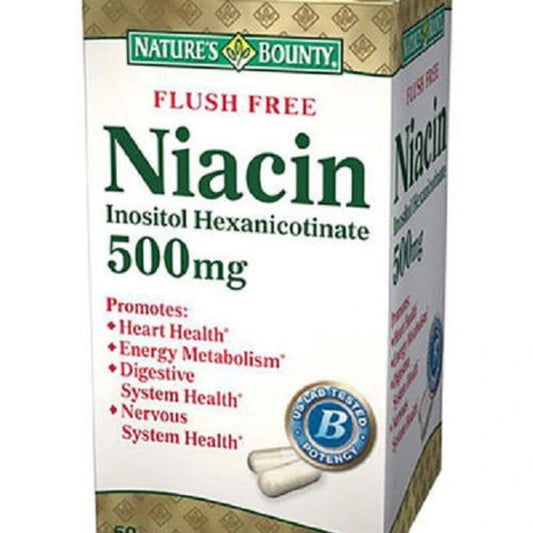 Nature’s Bounty Niacin 500mg 50 Capsules