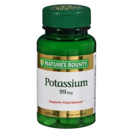 Nature's Bounty Potassium 99mg (100 Caplets)