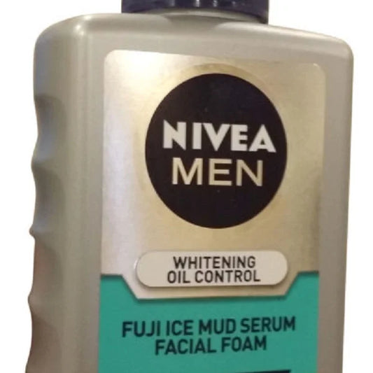 Nivea Men Whitening Oil Control Fuji Ice Mud Facial Foam 120M