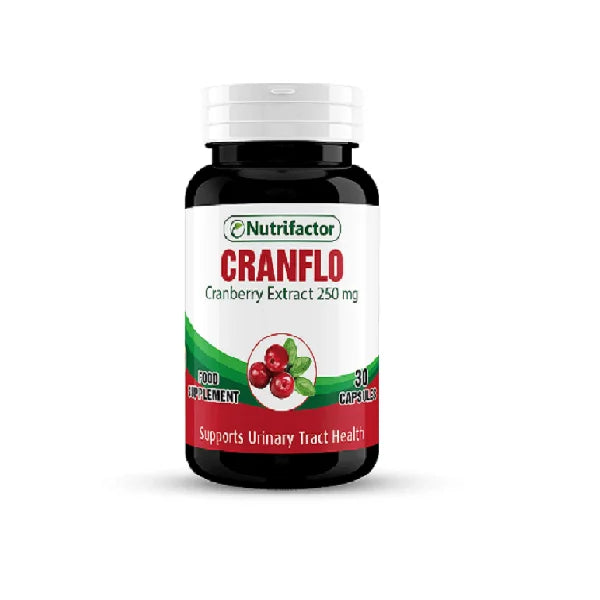 Nutrifactor Cranflo Cranberry Extract 250mg 30 Capsules