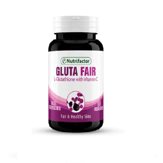 Nutrifactor Gluta Fair L-Glutathione with vitamins C 30 Capsules