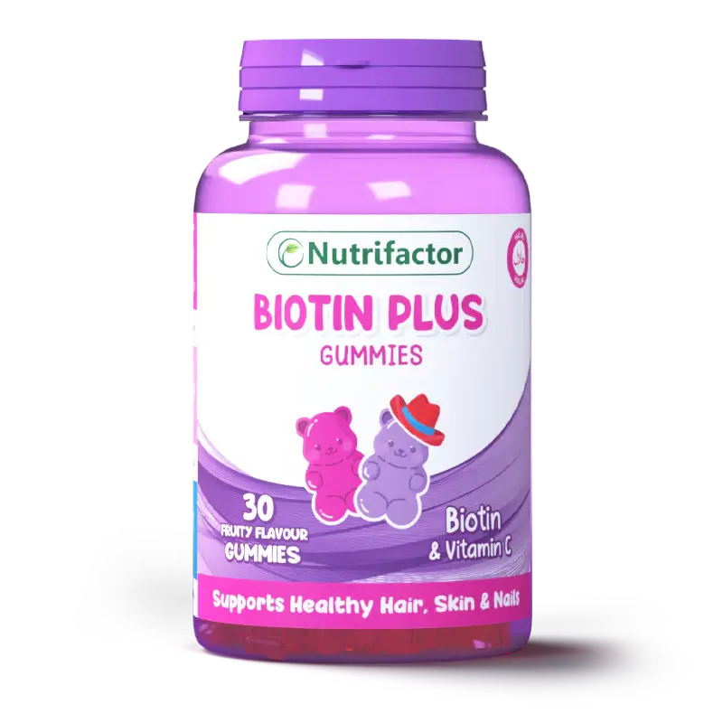 Nutrifactor Biotin Plus 30 Gummies (Biotin & Vitamins C)
