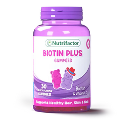 Nutrifactor Biotin Plus 30 Gummies (Biotin & Vitamins C)
