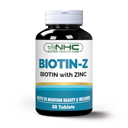 Nutrix Biotin-Z Biotin With Zinc 30 Tablets