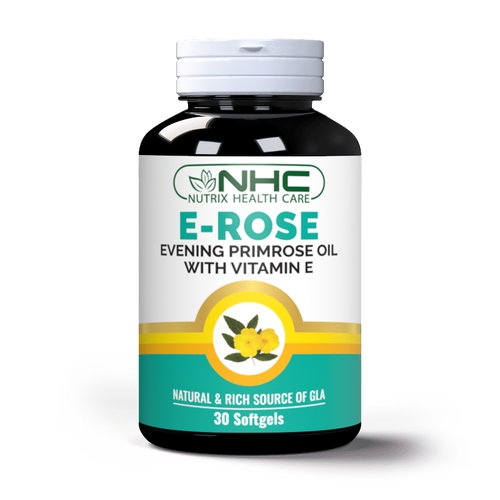 Nutrix E-Rose Evening Primrose Oil with Vitamin E - 30SG