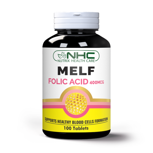 Nutrix Melf Folic Acid 400mcg - 100 Tablets