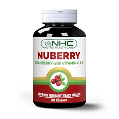 Nutrix Nuberry Cranberry With Vitamin C & E - 30 Chewable Tablets