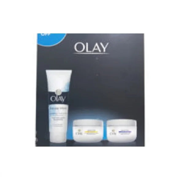 Olay Natural White Fairness Day Cream + Night Cream + Face Wash 3 in 1 Pack