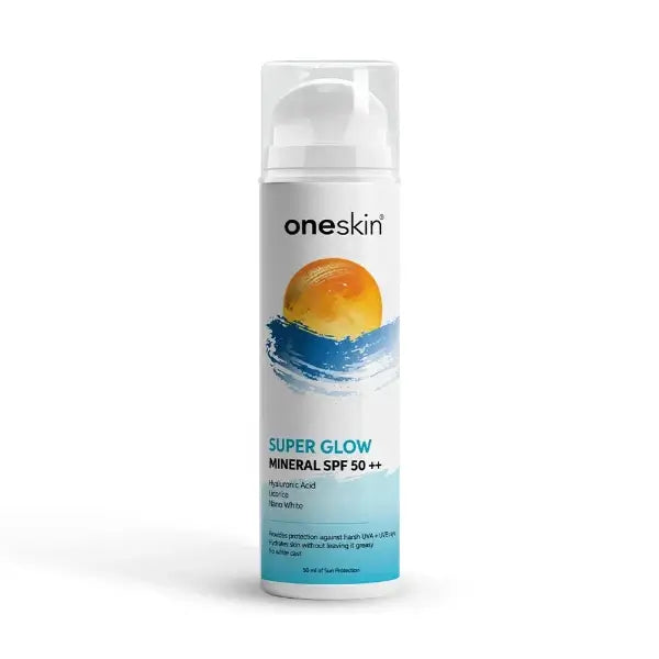 Oneskin Super Glow Mineral SPF 50++ Sunscreen 50ml