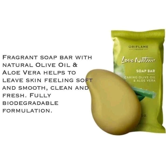 Oriflame Love Nature Soap Bar Caring Olive Oil &amp; Aloe Vera