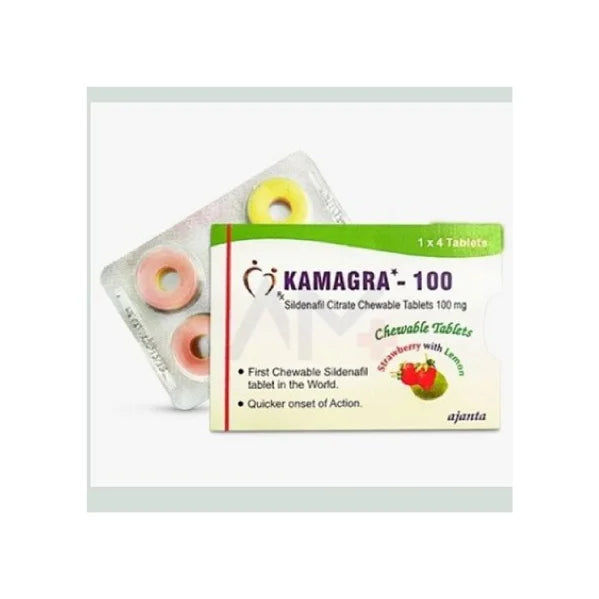 Original Kamagra Chewable Polo Sildenafil 100 mg