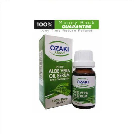 Ozaki Natural 100% Pure Aloe Vera Oil Serum, Firm & Soothing Skin - 10ml