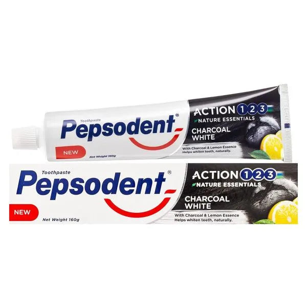 Pepsodent Charcoal White Toothpaste Embrace Whiter Teeth 65Gm