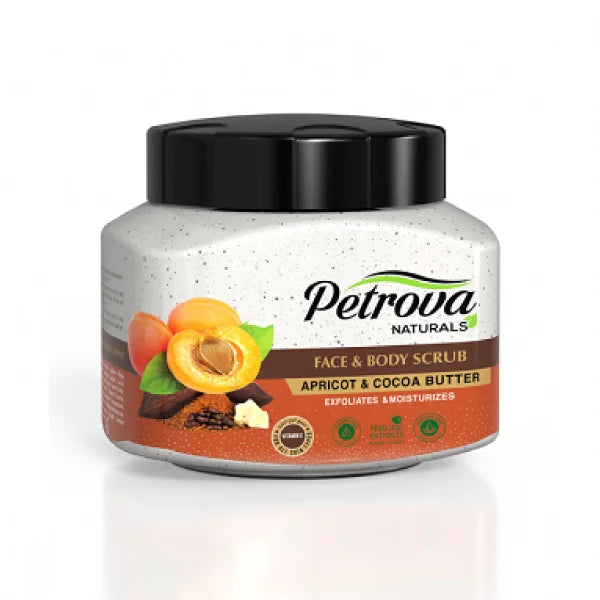 Petrova Natural Apricot & Cocoa Butter Body Scrub 500 ML