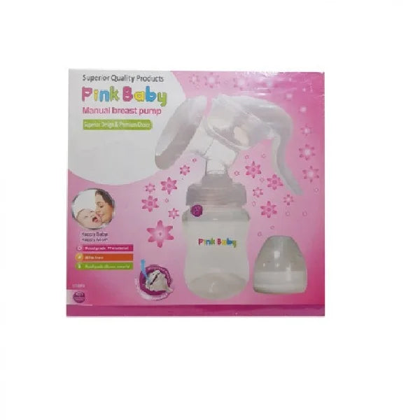 Pink Baby Manual Breast Pump Feeder 120ml (A-204)