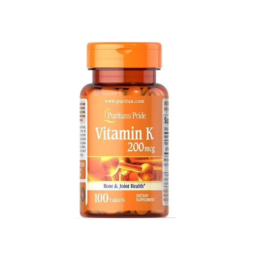 Puritan's Pride Vitamin K 200 mcg - 100 Tablets