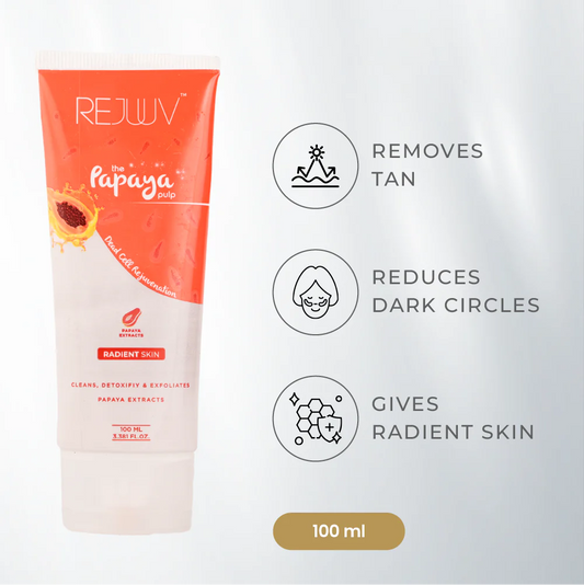 Rejuuv Papaya Pulp Dead Cell Rejuvenation Face Wash 100ml