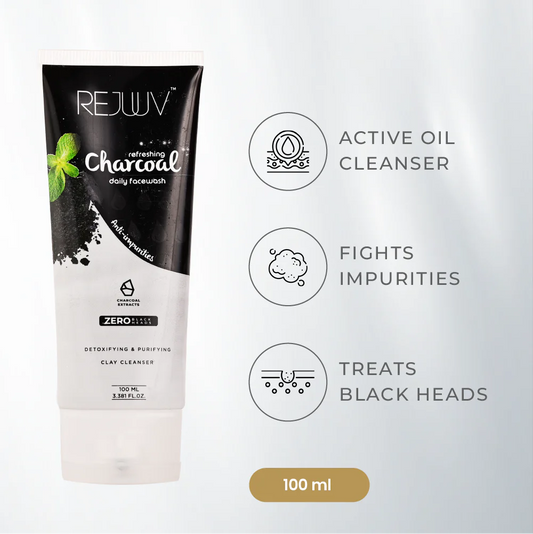 Rejuuv Refreshing Charcoal Daily Face Wash 100ml