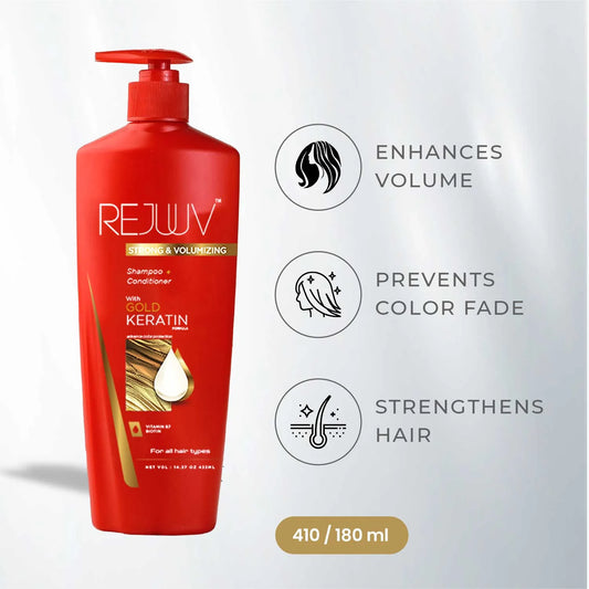 Rejuuv With Biotin Gold Keratin Shampoo 422ml