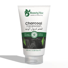 BeautyVoc Charcoal Face Wash 100 ml | Deep Cleanse, Oil Control, Detox | For Men & Women