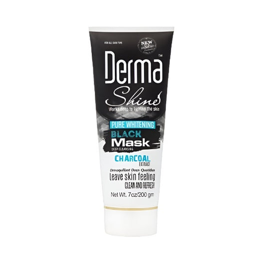 Derma Shine Pure Whitening Charcoal Black Mask 200g