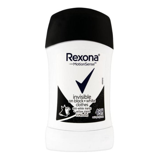 Rexona - Deodorant Stick Women Invisible On Black + White Clothes 40Ml