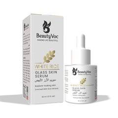 BeautyVoc White Rice Serum 30 ml - Korean glass skin | Skin Brightening serum | Hydrating face serum | Best for Dry Skin